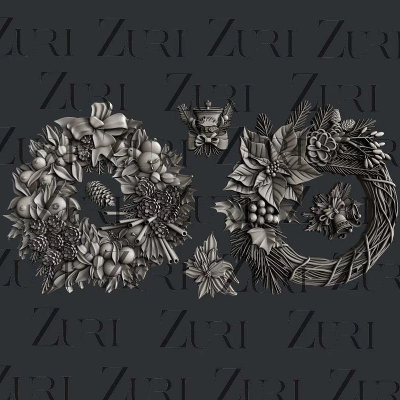 Zuri Designs Christmas Wreaths-1
