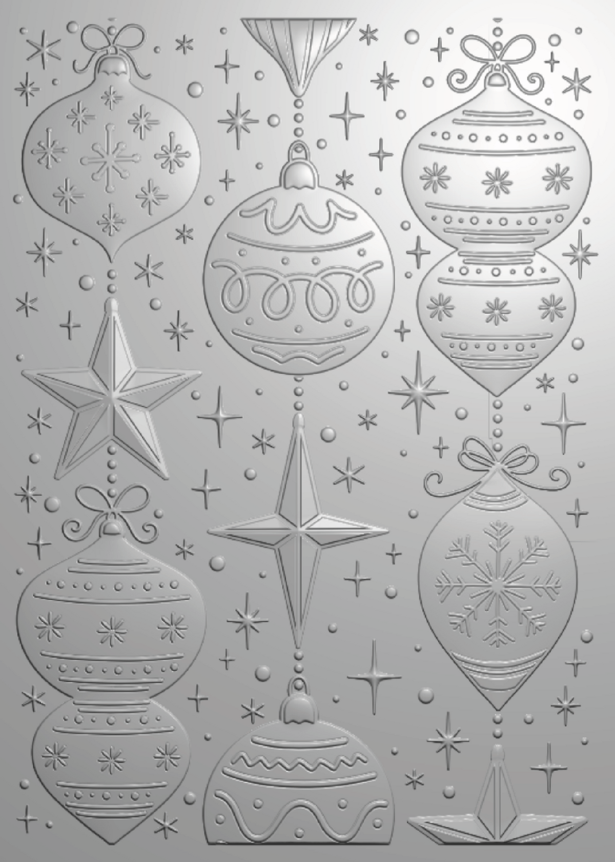 Crafter’s Companion 3D Embossing Folder 5”x7” - Dazzling Baubles-2