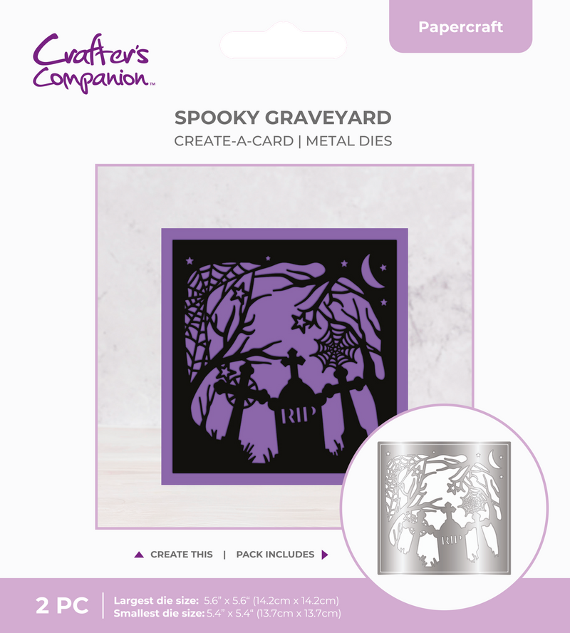 Crafter's Companion Create a Card Die Set Spooky Graveyard-1