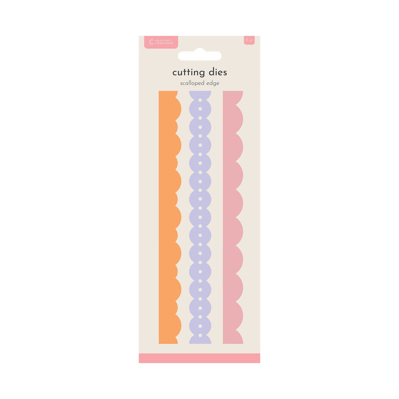 Crafters Companion Metal Die Edgeable - Scalloped Edge-1
