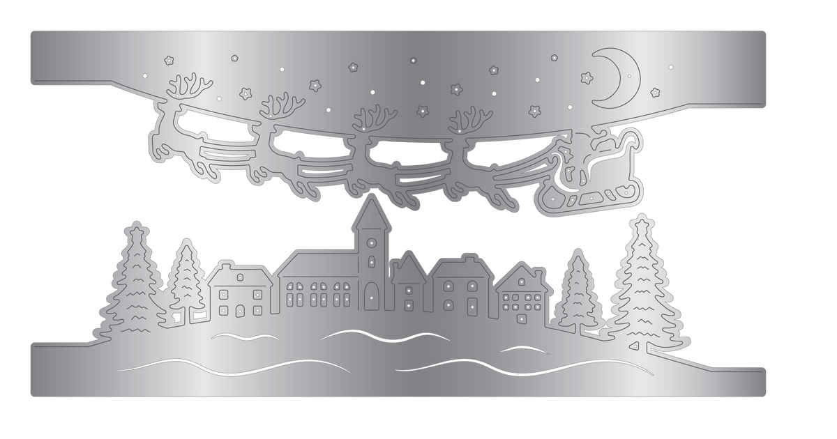 Crafter's Companion Metal Die Edge Set - Christmas Eve-2