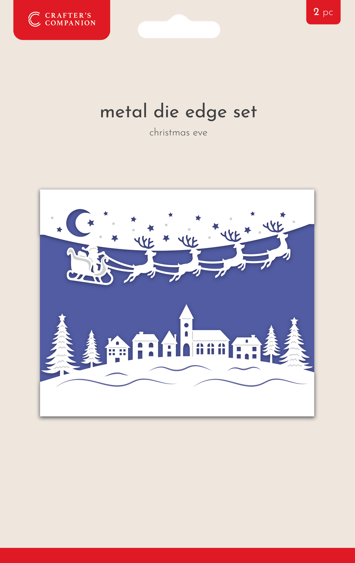 Crafter's Companion Metal Die Edge Set - Christmas Eve-1