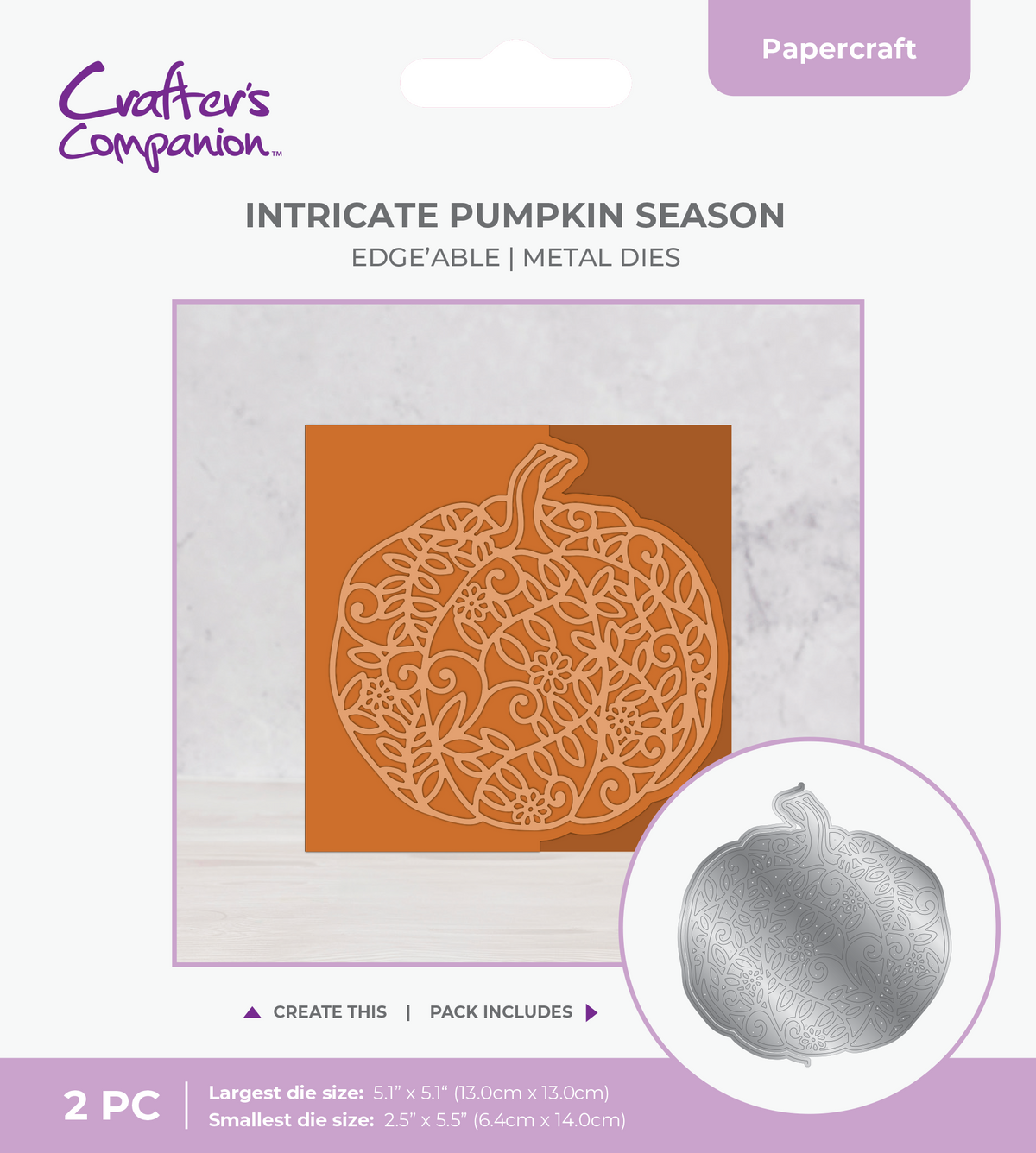 Crafter's Companion Die Set Intricate Pumpkin Season-1