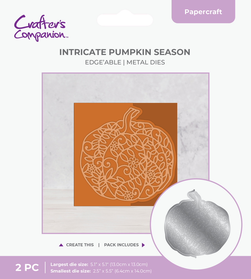 Crafter's Companion Die Set Intricate Pumpkin Season-1
