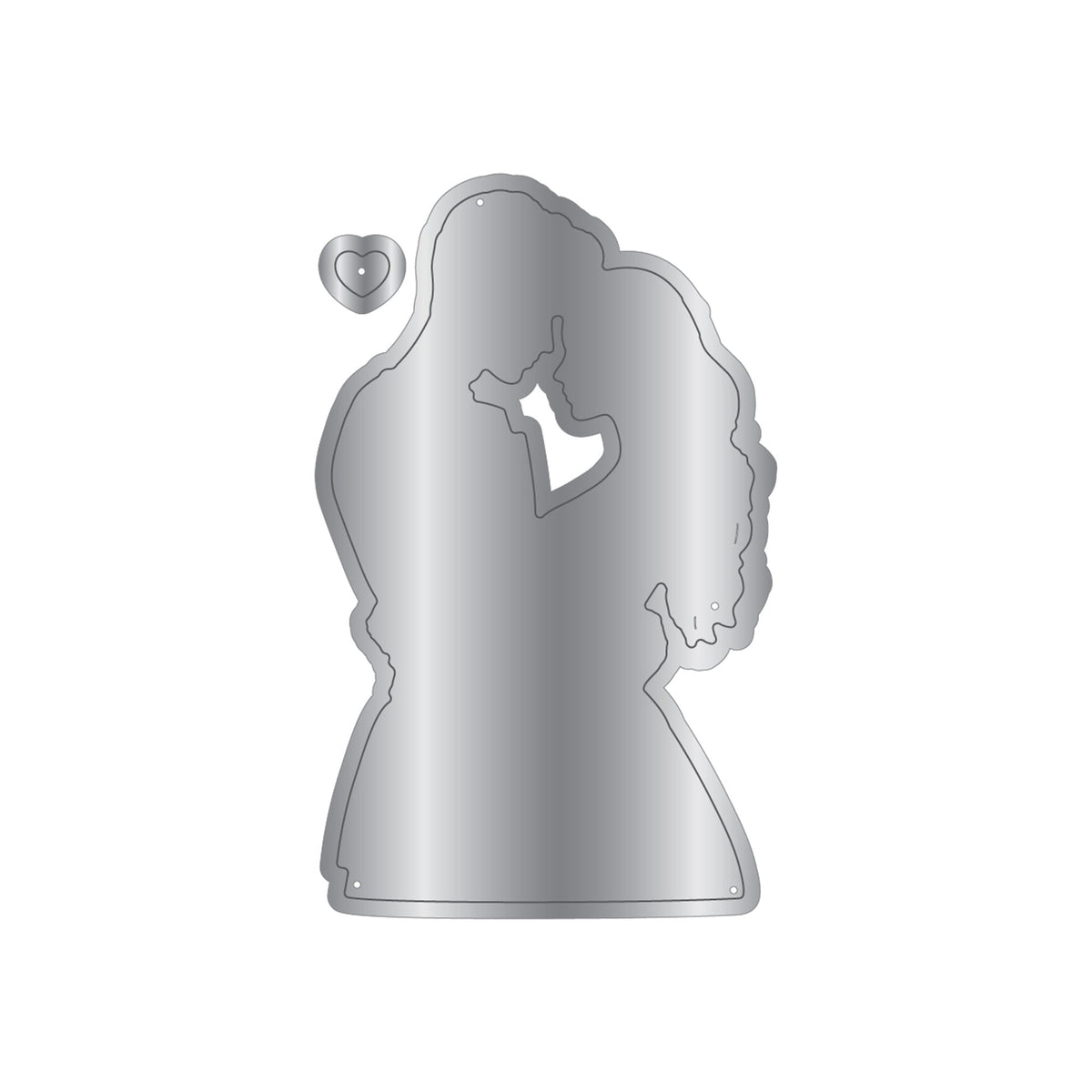 Juego de troquel de metal, sello y plantilla de Crafters Companion - Cherished Moments-2
