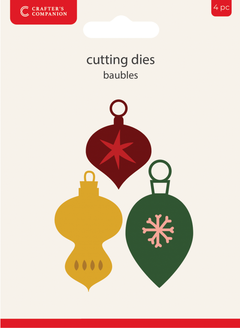 Crafters Companion Metal Die Christmas Embellishment - Baubles-1