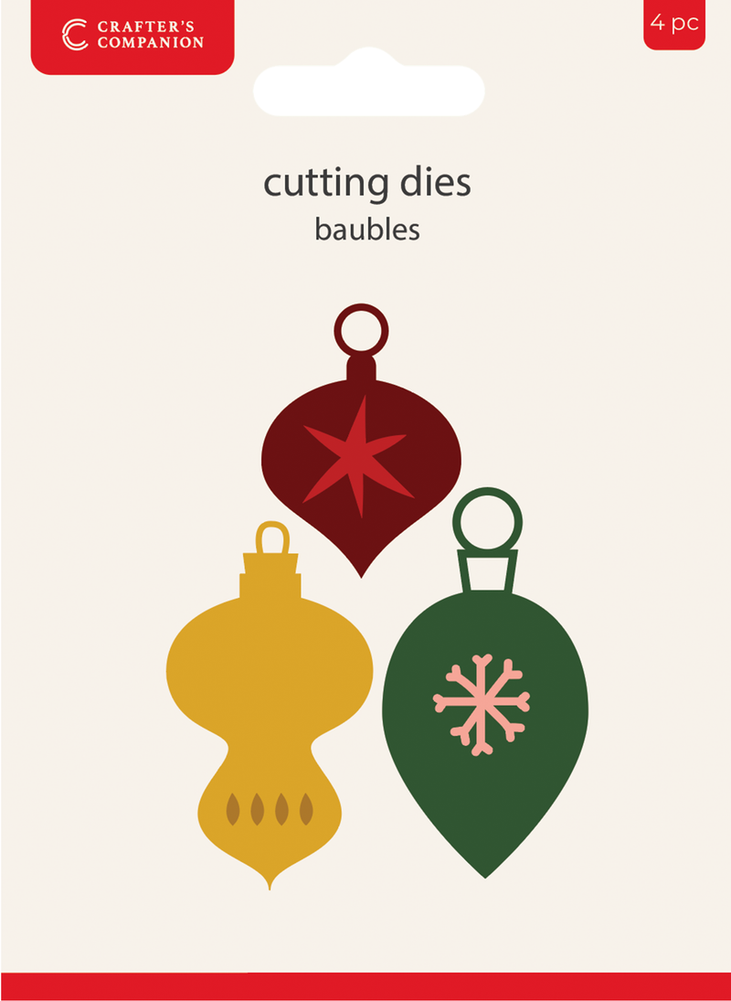 Crafters Companion Metal Die Christmas Embellishment - Baubles-1