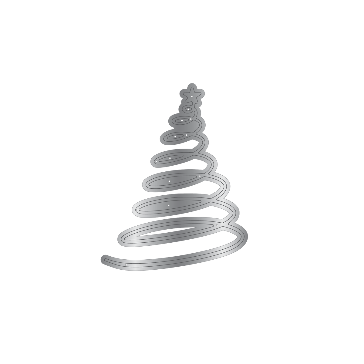 Crafters Companion Metal Die Christmas Embellishment - Christmas Tree-2