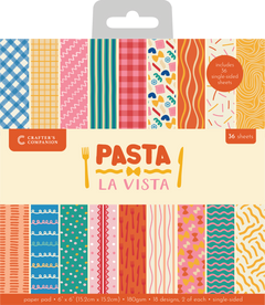 Crafter’s Companion Pasta La Vista 6”x6” Paper Pad -1