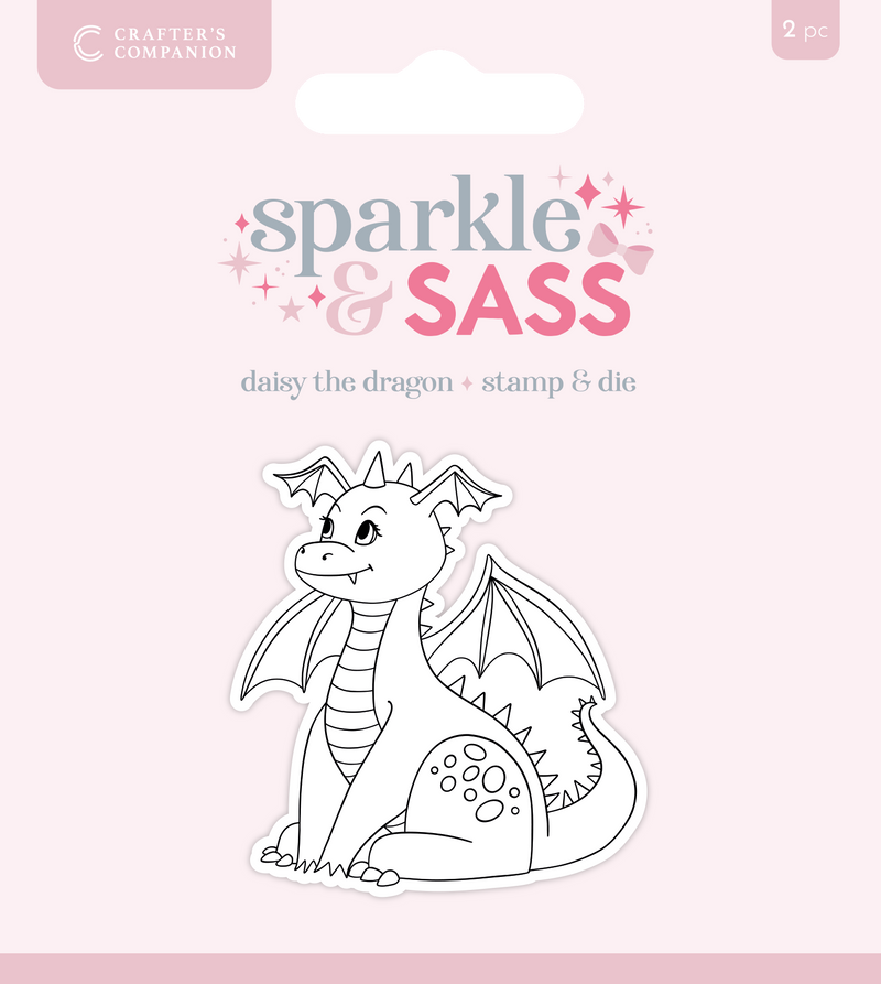 Crafters Companion Stamp & Die - Daisy the Dragon -1