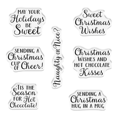 Crafters Companion Stamp & Die - Hot Chocolate-2