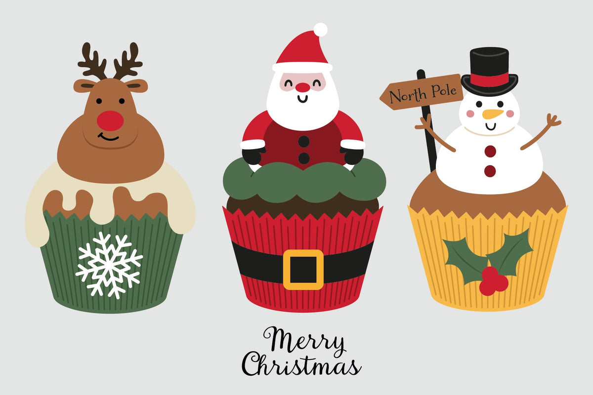 Crafter's Companion Stencil & Die Set - Christmas Cupcakes-3
