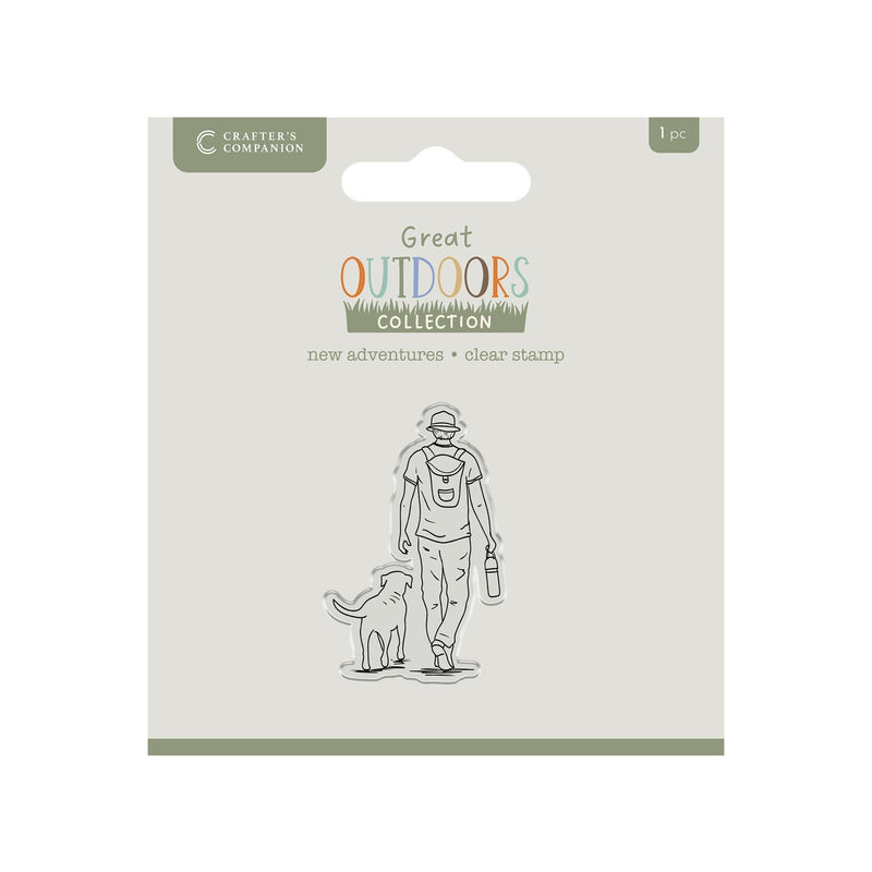Crafters Companion The Great Outdoors Clear Acrylic Stamp Set - New Adventures-1