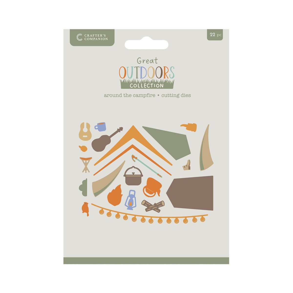 Crafters Companion The Great Outdoors Metal Die Set - Around the Campfire-1