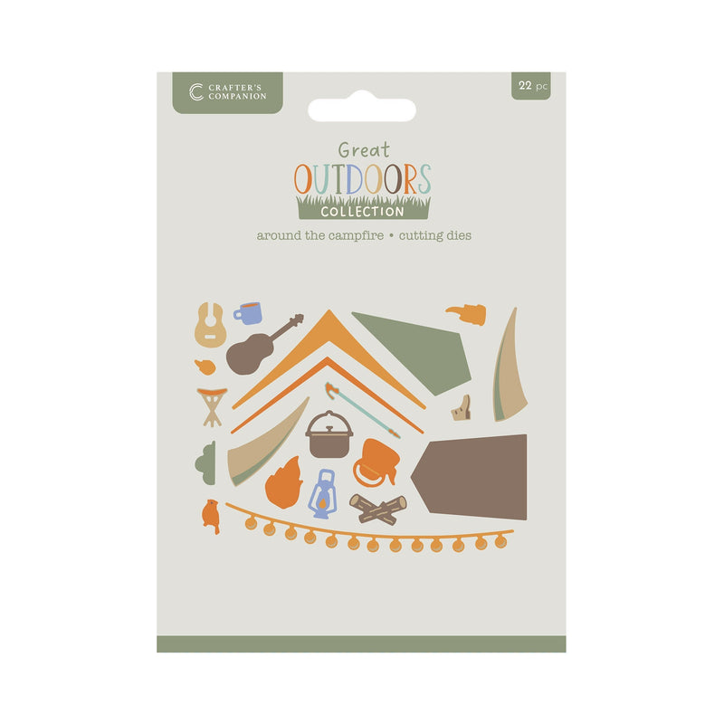 Crafters Companion The Great Outdoors Metal Die Set - Around the Campfire-1