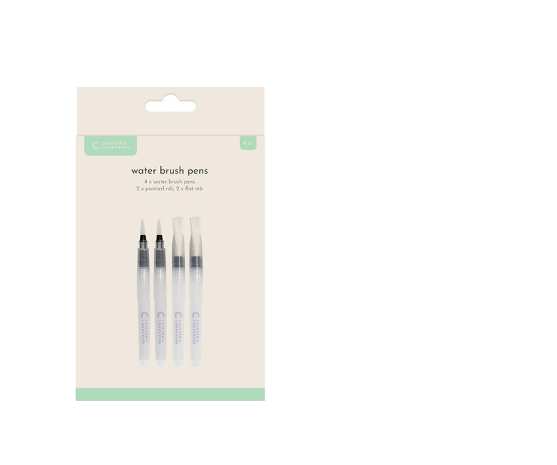 Crafter’s Companion Tool - Water Brush Pens 4 Pack -1