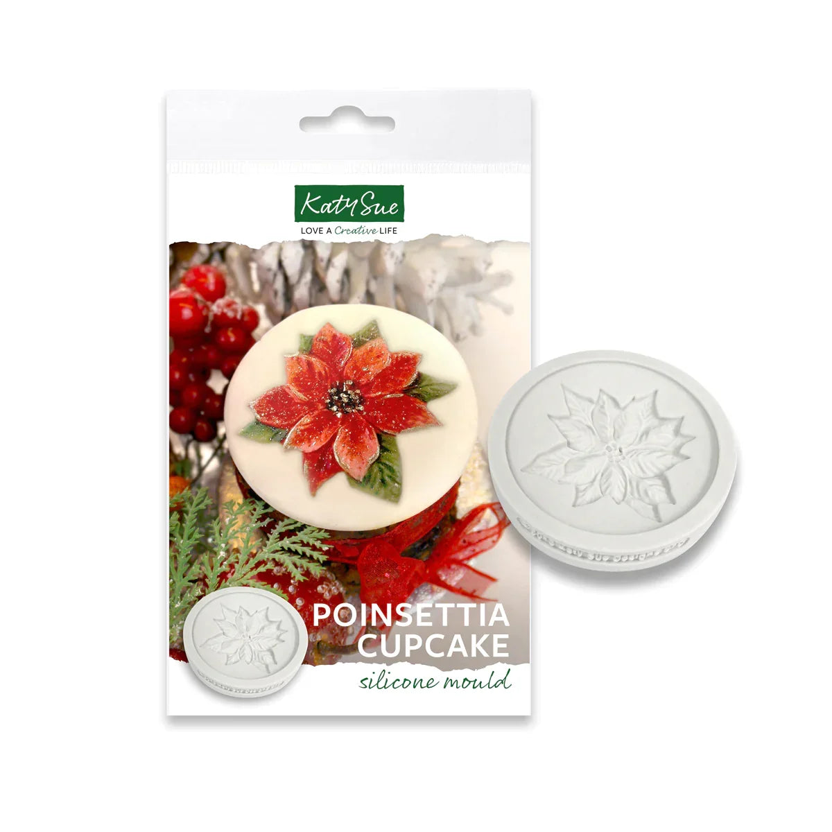Molde de silicona para cupcakes de flor de Pascua-2