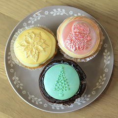 Molde de silicona para cupcakes de flor de Pascua-5