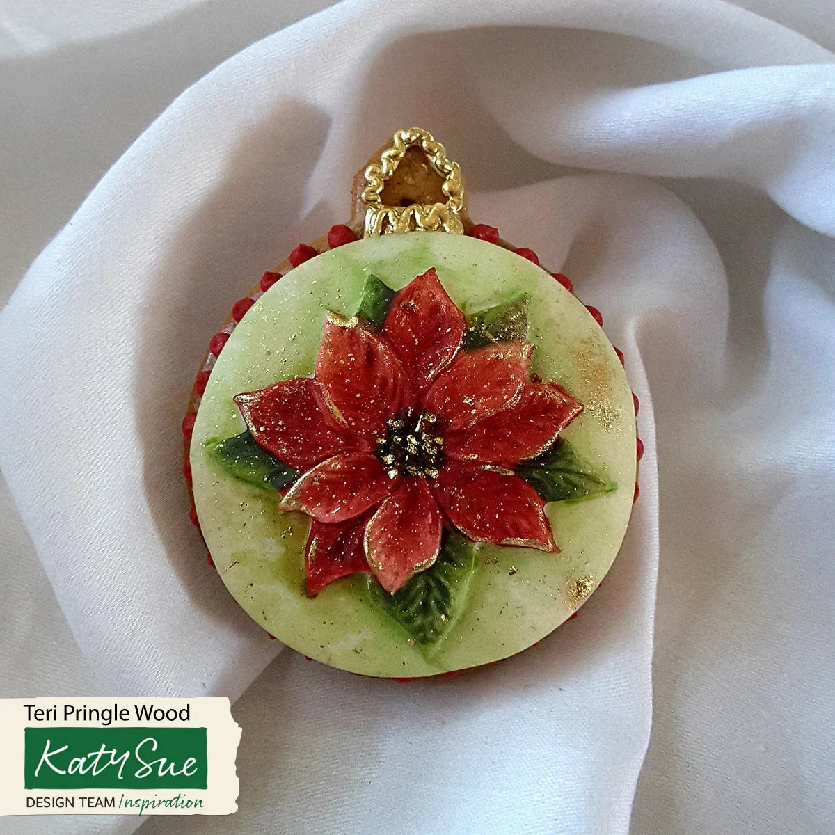 Molde de silicona para cupcakes de flor de Pascua-7