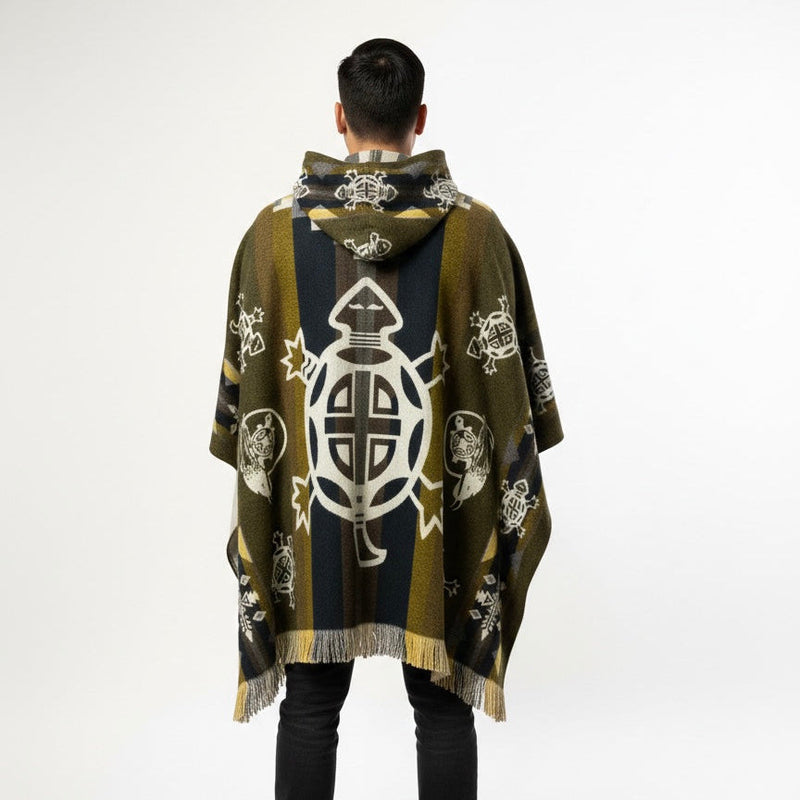Turtle HandMade Wool Poncho-6