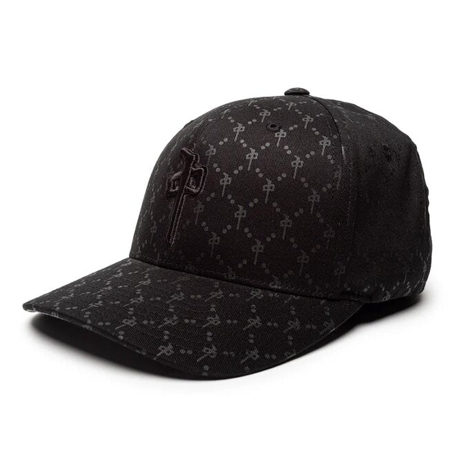 Red Dragon 'OG Puffy CC Pattern' Flexfit Cap - Black-1