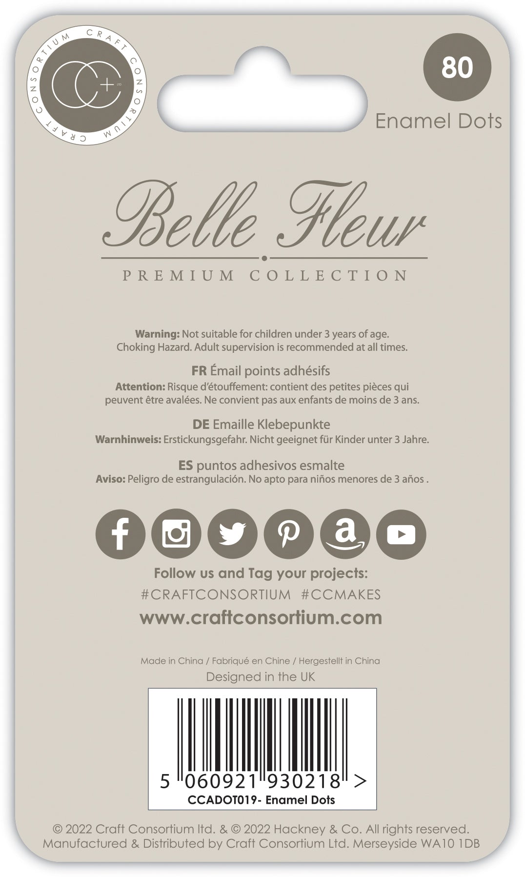 Craft Consortium Belle Fleur - Enamel Dots-3