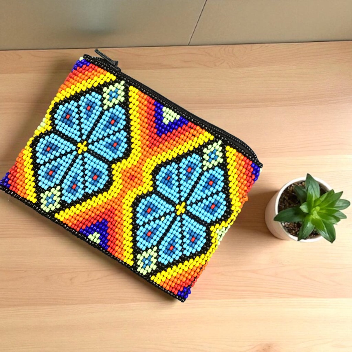 Flower Beaded coin purse