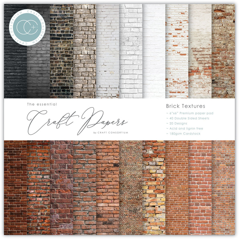 Brick Textures 6x6 Premium Paper Pad-1