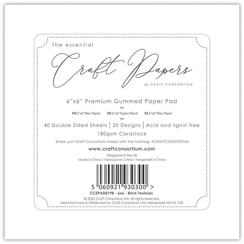 Brick Textures 6x6 Premium Paper Pad-10