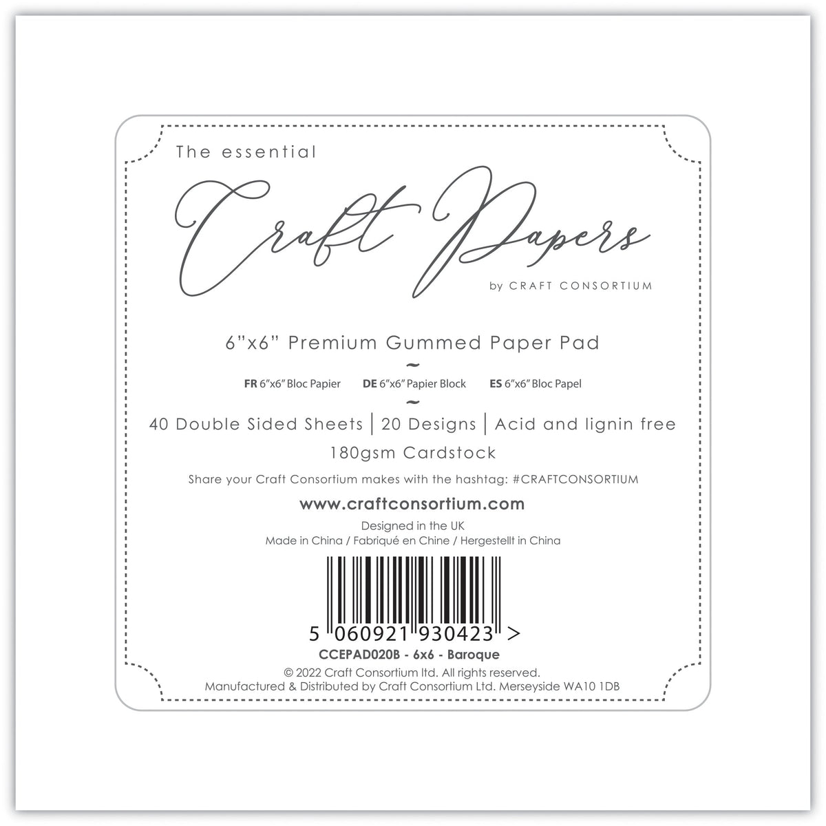 Baroque 6x6 Premium Paper Pad-26
