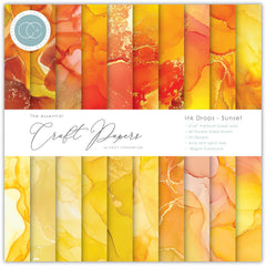 Craft Consortium Ink Drops - Sunset 6x6 Premium Paper Pad-1