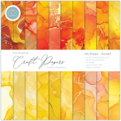Craft Consortium Ink Drops - Sunset 12x12 Premium Paper Pad-1