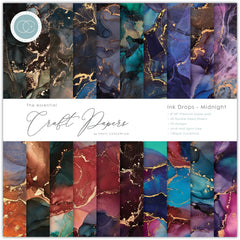 Craft Consortium - Ink Drops - Midnight - 8x8-1