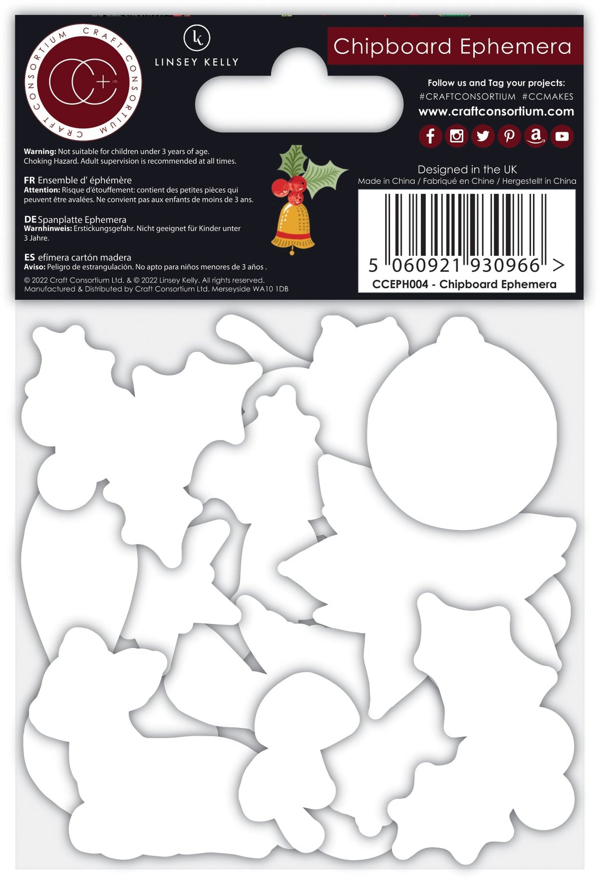 Craft Consortium Tis the Season - Chipboard Ephemera-3
