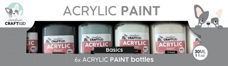 CCL Acrylic Paint Basics Essentials 6 Bottles-1