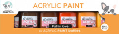 CCL Acrylic Paint Fall In Love Essentials 6 Bottles-1