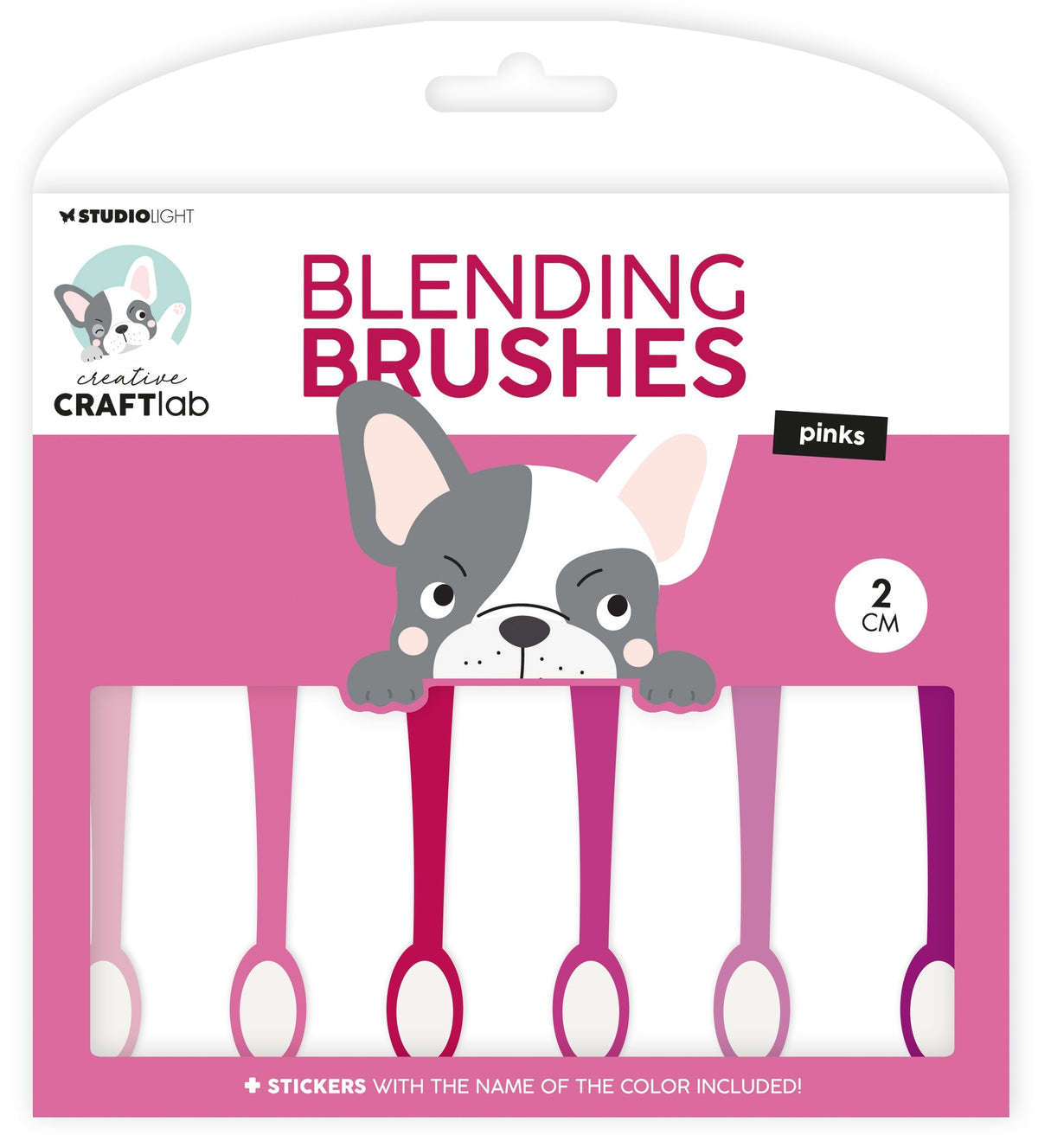 CCL Blending Brushes 2cm Soft Brush Pinks Essentials 6 PC-1