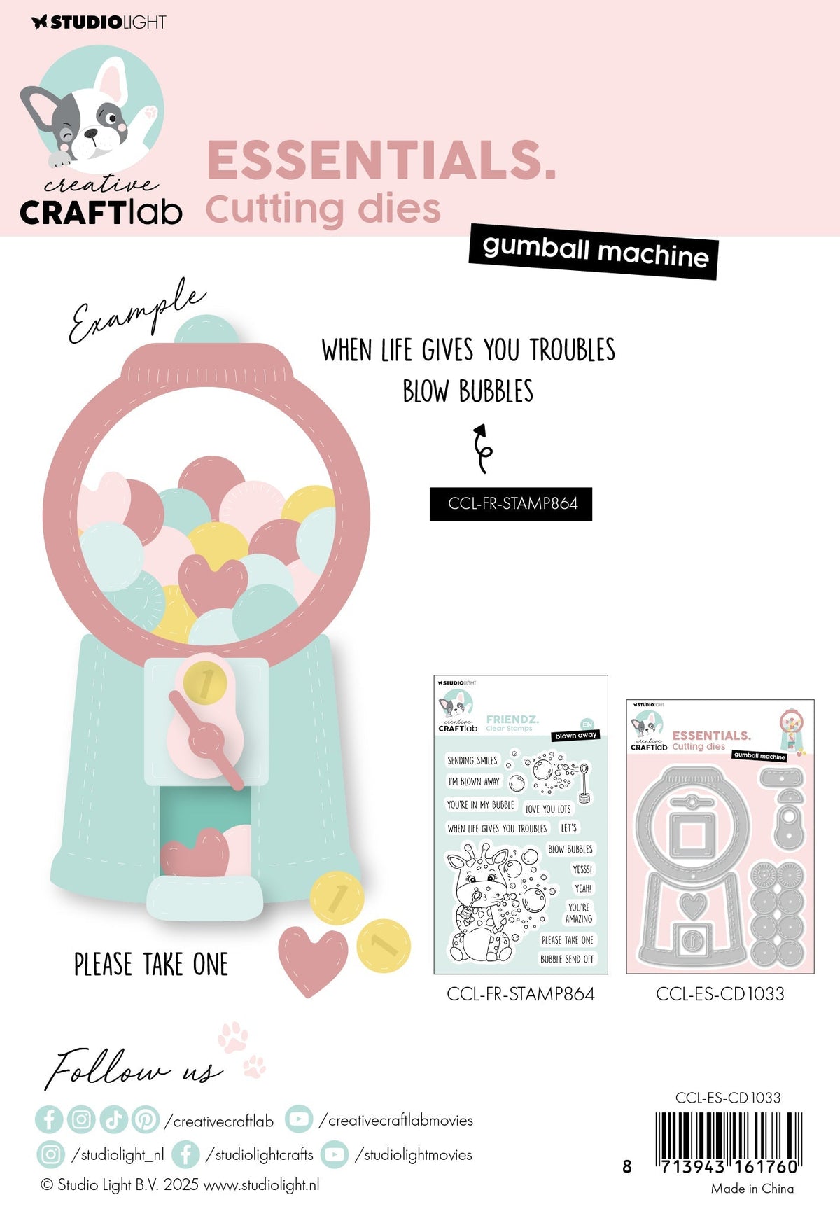 CCL Cutting Die Gumball Machine Essentials 17 Pieces-2
