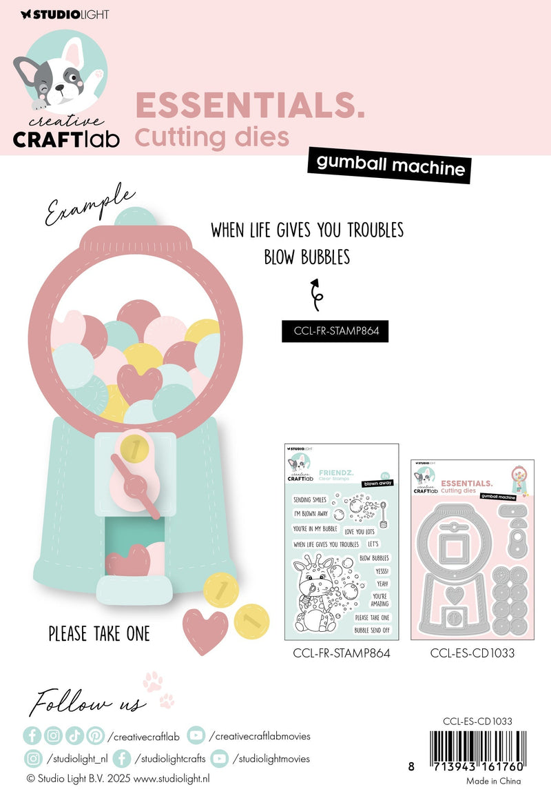 CCL Cutting Die Gumball Machine Essentials 17 Pieces-2