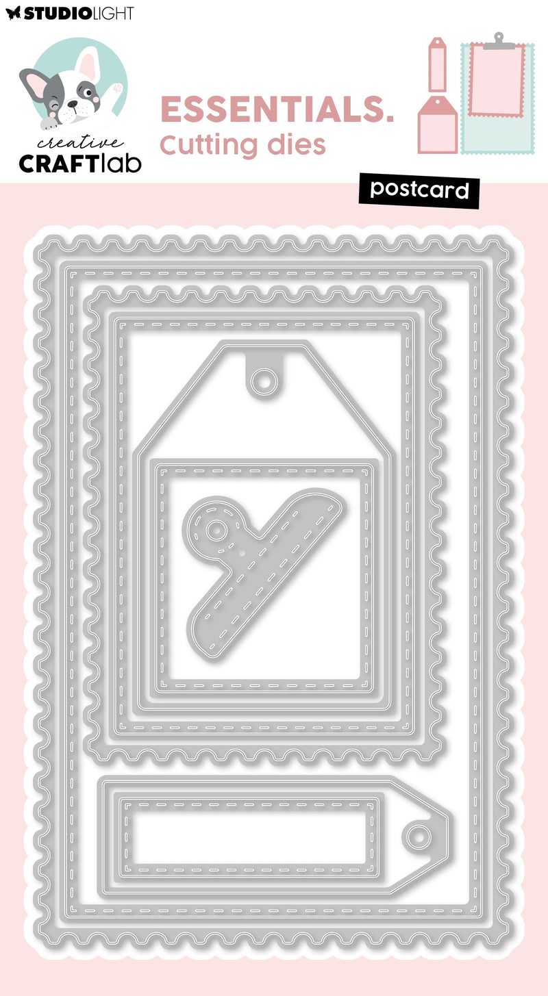 CCL Cutting Die Postcard Essentials 9 Pieces-1
