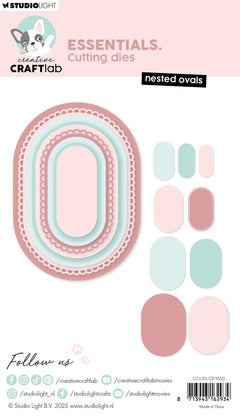 CCL Cutting Die Nested Ovals Essentials 9 Pieces-2