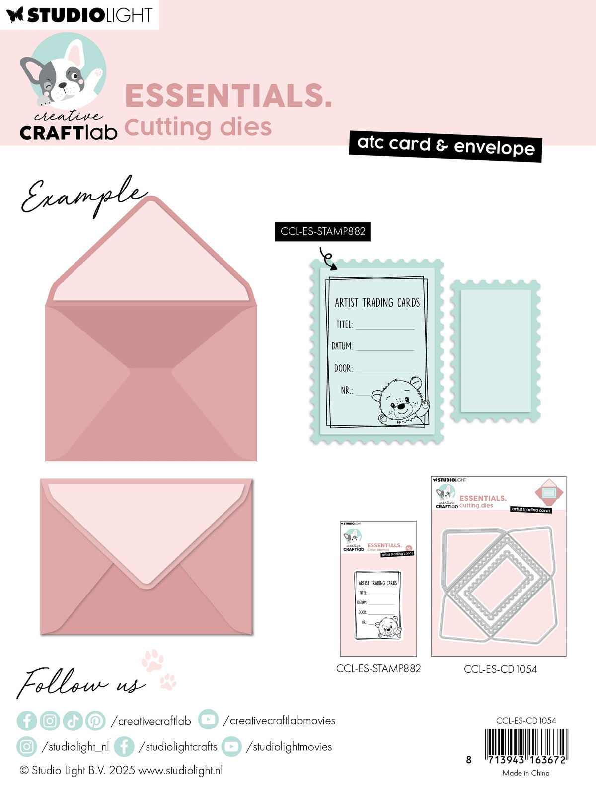 CCL Cutting Die ATC Card & Envelope Essentials 6 Pieces-2