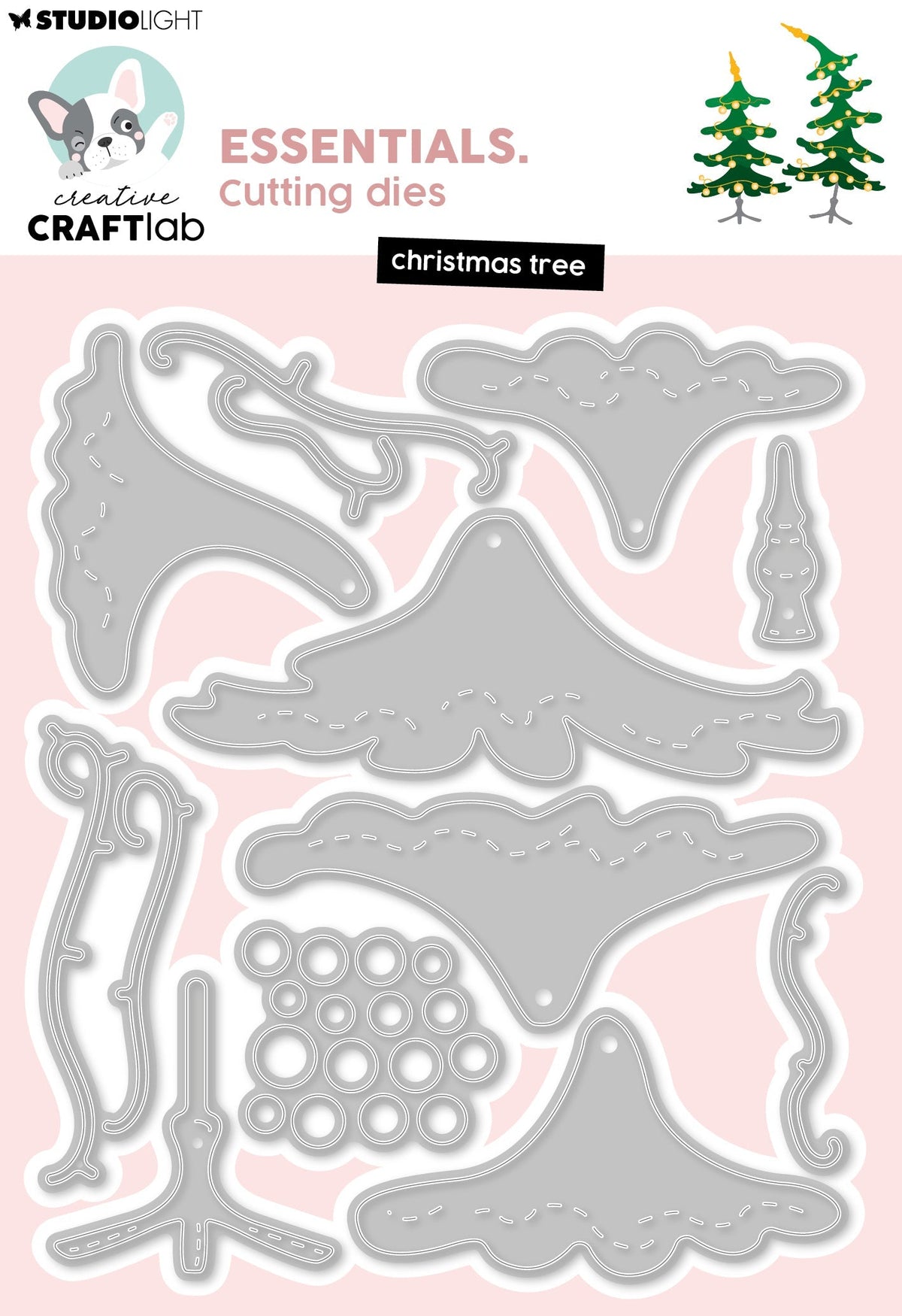 CCL Cutting Die Christmas Tree Essentials 13 Pieces