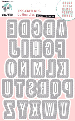CCL Cutting Die Stitched Alphabet Essentials 157x218x1mm 1 PC nr.157-1