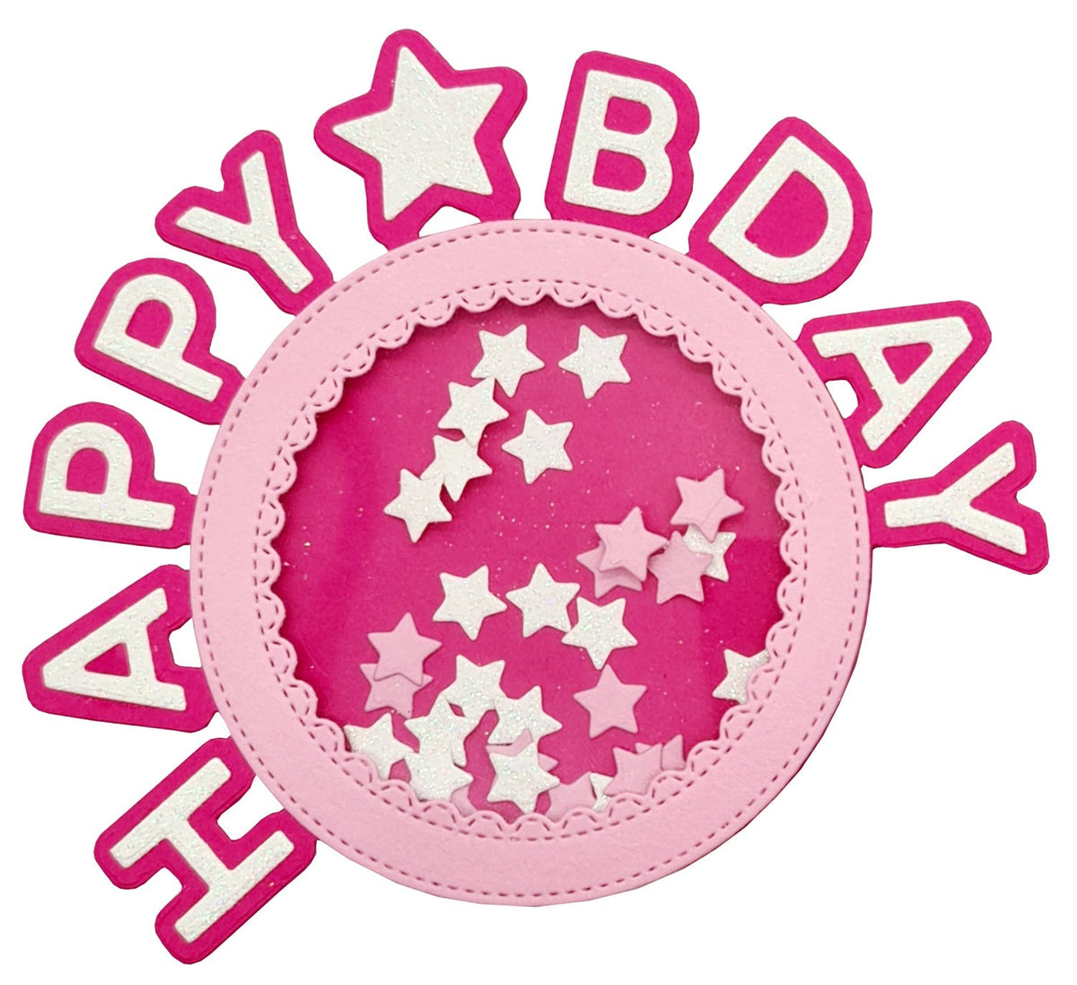 CCL Cutting Die Circle Shaker Happy Bday Essentials 164x265x1mm 1 PC nr.159-3