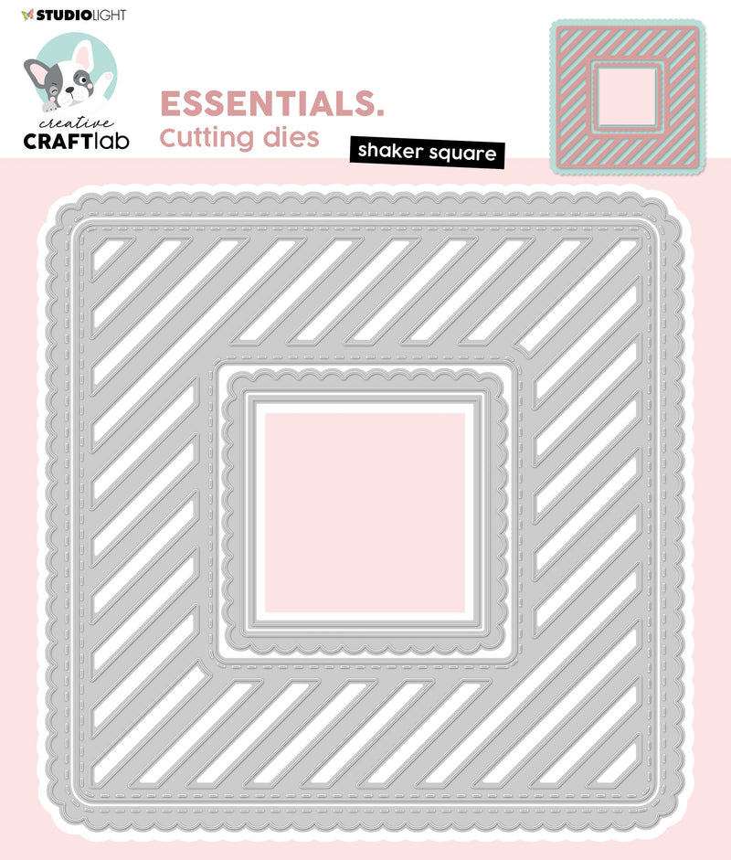 CCL Cutting Die Square Shaker Essentials 148x148x1mm 4 PC nr.175-1