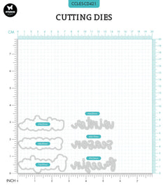 CCL Cutting Die Winter Essentials Wordz 122x70x1mm 1 PC nr.421-2