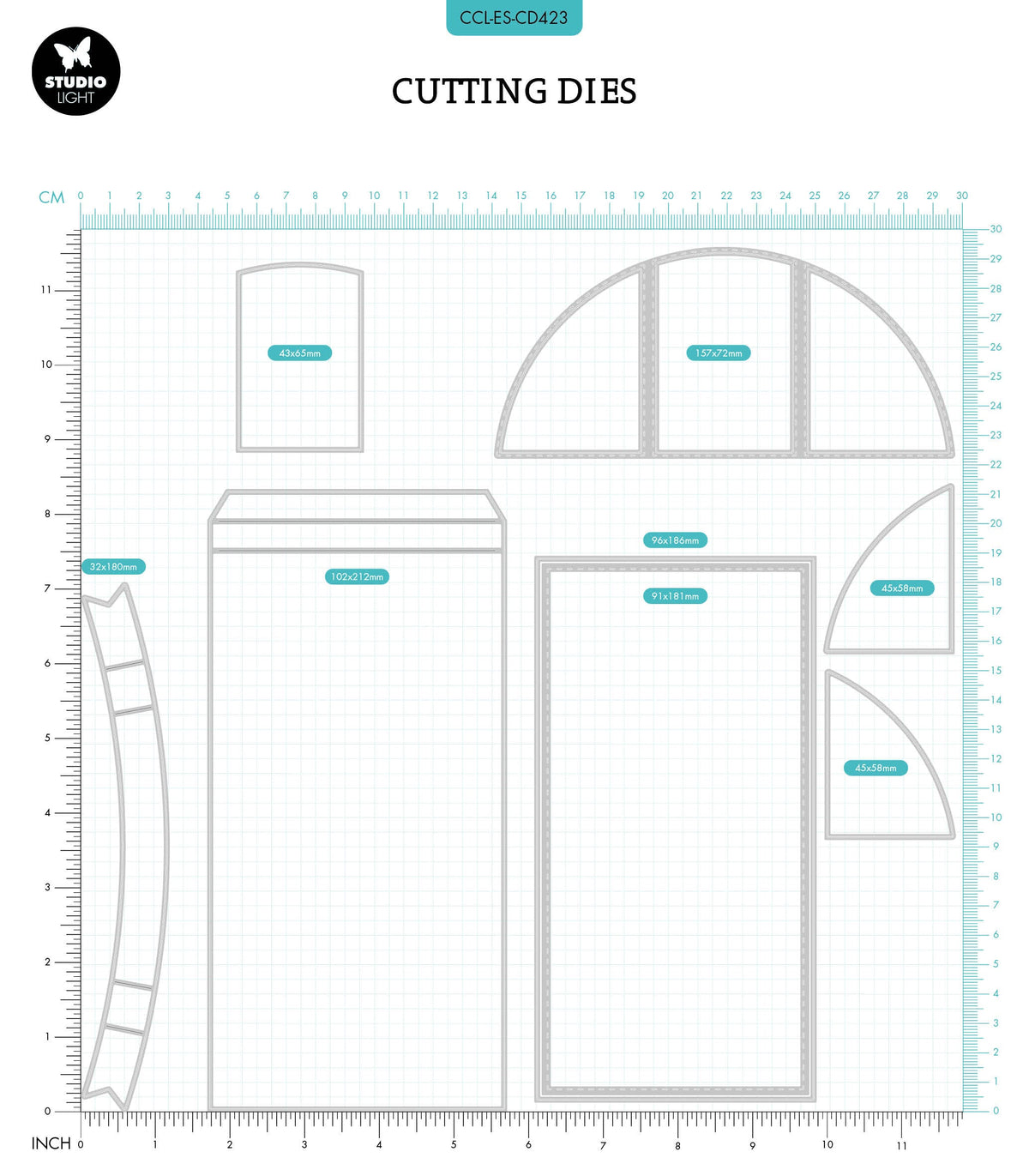 CCL Cutting Die Slimline Shadowbox Essentials 212x142x1mm 1 PC nr.423-2