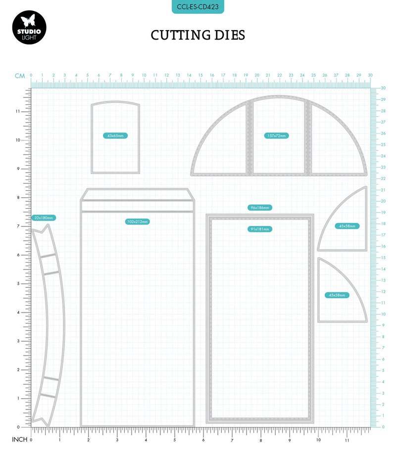CCL Cutting Die Slimline Shadowbox Essentials 212x142x1mm 1 PC nr.423-2