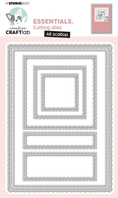 CCL Cutting Die Scalloped Square Essentials 150x107x1mm 1 PC nr.425-1